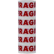 Banda adeziva inscriptionata FRAGIL alba 48 mm x 60 m 6 role Okerman